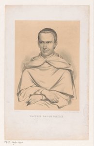 Portræt af Jean-Baptiste Henri Lacordaire af Carel Christiaan Antony Last