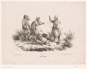 Rustende jagers Pictura (serietitel på objekt) af Carel Christiaan Antony Last