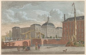 Beurs te Rotterdam, ca. 1790 Beurs te Rotterdam / Børsen i Rotterdam (titel på objekt) af Carel Frederik Bendorp (I)