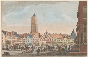 Neude i Utrecht, ca. 1790 De Neude i Utrecht / Marché dite Neude in Utrecht (titel på objekt)