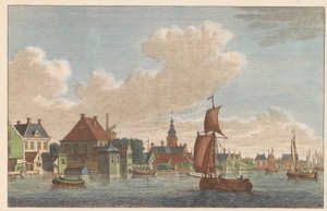 Westzaandam, ca. 1790 Binnen-Zaan til kirken i West-Zaandam / Saan Interieur-pris du Coté de L