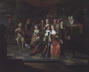 Karnevalsscene af Carel Jacob Crec
