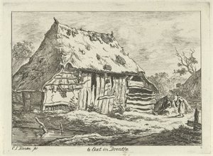 Par i en lade Te Eext i Drenthe (titel på objekt) Landskaber (1-6) (serietitel)