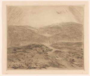 Klitlandskab med solstråler af Carel Nicolaas Storm van 