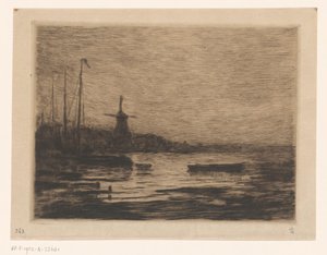 Udsigt til Zwijndrecht om aftenen
