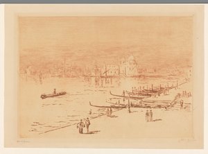 Kaj med vandrere i Venedig af Carel Nicolaas Storm van 