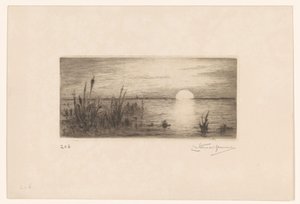 Solnedgang af Carel Nicolaas Storm van 