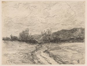 Skovsti gennem klitter ved Elswout På Vinkenbaan i Elswout (titel på objektet) af Carel Nicolaas Storm van 