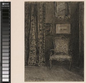 Kamerinterieur i de Rue du Trône 190 te Bruxelles af Carel Nicolaas Storm van 