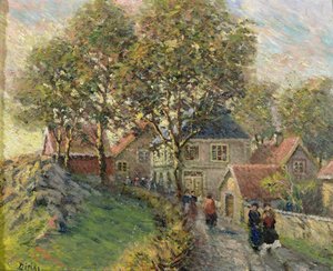 Efterår i Drobak (olie på lærred)