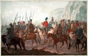 Kosakker af kosakkerne i uralen gennem boheme af Carl Adolph Heinrich Hess