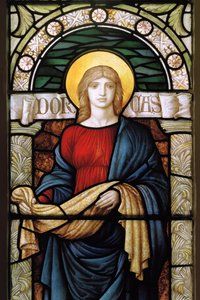 Dorcas, 1887 (farvet glas)