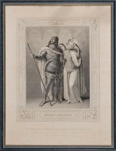 Nibelungenlied. Siegfried og Kriemhild, 1860. af Carl Arnold Gonzenbach