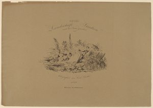 Seks landskabsstudier fra naturen af Carl August Lebschee