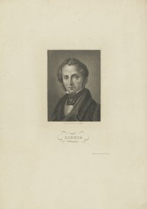 Portræt af kemikeren Justus von Liebig, ca. 1840. af Carl Barth