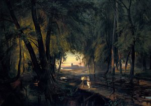 Skovsti nær Spandau, 1835