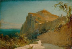 Tiberiusklippen, Capri af Carl Blechen