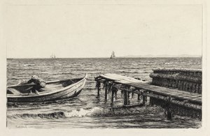 Båden ved broen af Carl Bloch