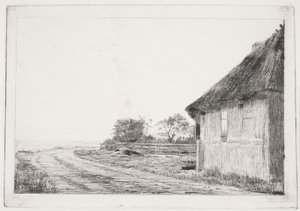 Huset og haven ved havet af Carl Bloch