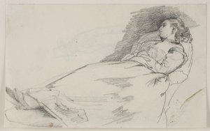 Sovende kvinde (Alma Bloch) af Carl Bloch