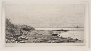 Strandparti. Solskin i Havet af Carl Bloch