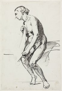 Studier til museets maleri "Jairi datter" (kms835) af Carl Bloch