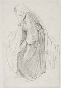 Studier til museets maleri "Jairi datter" (kms835) af Carl Bloch