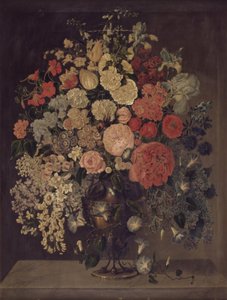En stor vase med blomster af Carl Christian Seydewitz