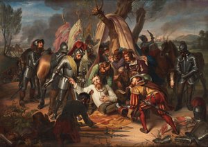 Maurice, kurfyrste af Sachsen ved slaget ved Sievershausen, 1553, 1837.
