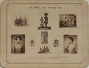 Fotoalbum om antropologi- etnologi af Carl Dammann