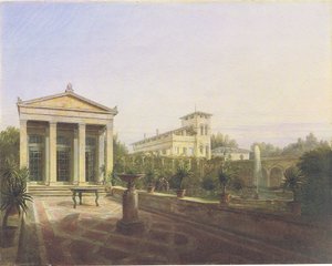 Havehuset på Charlottenhof ved Potsdam af Carl Daniel Freydanck