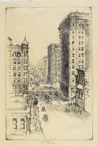 Hennepin Avenue under Sixth Street af Carl Edward Johnson