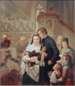 Bryllupsceremoni i Londorf kirke