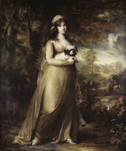 Portræt af operasangerinden Teresa Vandoni, af Breda, Carl Frederik von (1759-1818). Olie på lærred