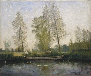 Seinen. Motiv fra Saint-Germain af Carl Fredrik Hill