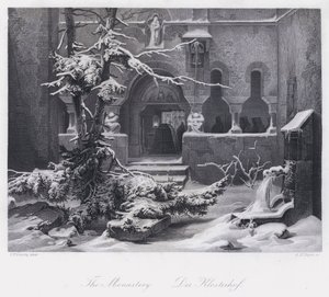 Klosteret (gravering) af Carl Friedrich (after) Lessing