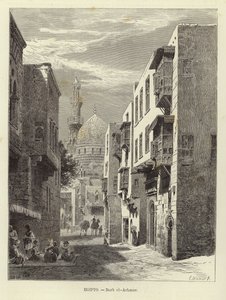 Egypten - Darb al-Ahmar i Kairo af Carl Friedrich Heinrich Werner