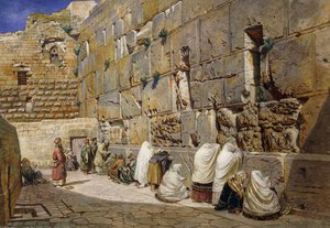 Grædemuren, Jerusalem, 1863