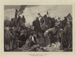 John Huss før staven af Carl Friedrich Lessing