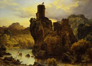 Ridderborg af Carl Friedrich Lessing
