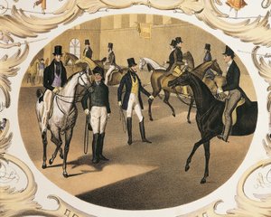 Østrig, Wien, Riding School af Carl Kunz og Johann Geiger, Color Lithograph