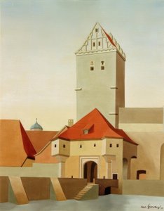 Dinkelsbühl - Rothenburger Tor af Carl Grossberg