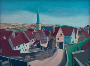 frankisk landsby af Carl Grossberg