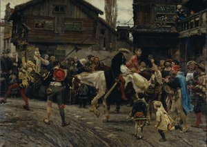 Peder Sunnanvaders og mester Knuts utaknemmelige indtog i Stockholm i 1526, 1879
