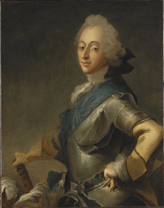 Frederic V de Danemark - Portræt af Kong Frederik V af Danmark (1723-1766), af Pilo, Carl Gustaf (1711-1793). Olie på lærred. Mål: 84,5x67 cm. Nationalmuseum Stockholm