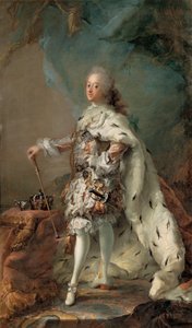 Frederik 5. i sine Salvelsesklæder, ca. 1750 (olie på lærred)