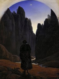 Pilgrimme i klippedalen. Omkring 1820 af Carl Gustav Carus