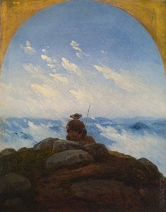 Vandrer på bjergtoppen