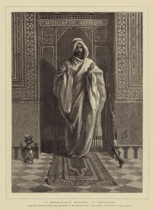 En Mugharibee Bedawee ved Devotion af Carl Haag