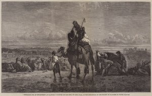 Forberedelse til en lejr ved Palmyra af Carl Haag